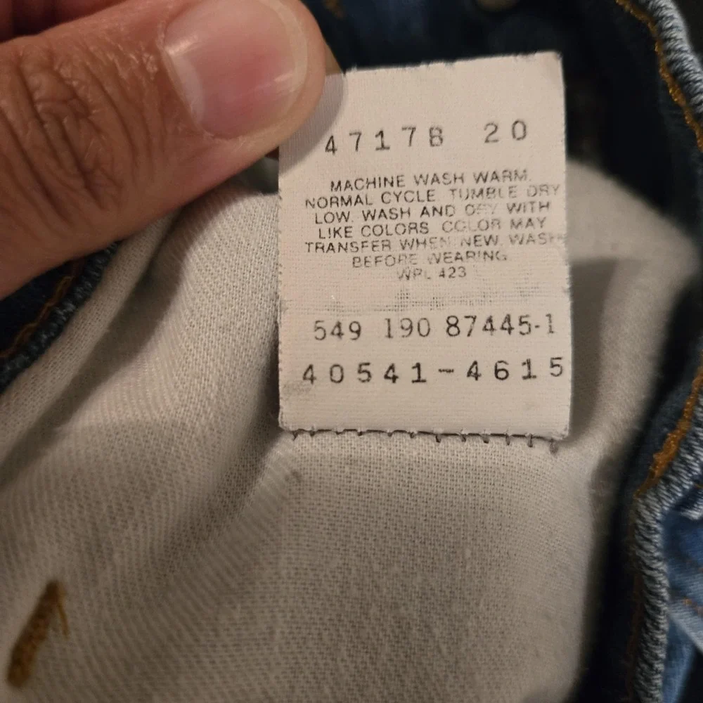 Vintage 80s Levi's Black Tab Skosh More‎ Room Bootcut Jeans USA W36 L29 Rare